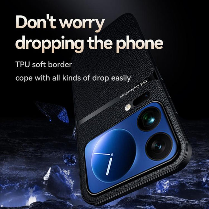Funda para teléfono de piel de lichi con cobertura total magnética y resistente a los golpes, For Xiaomi 17 Pro Max, For Xiaomi 17 Pro, For Xiaomi 17, For Xiaomi 15T Pro 5G, For Xiaomi 15T 5G, For Xiaomi 15 Ultra, For Xiaomi Poco M7 Pro 5G             ...