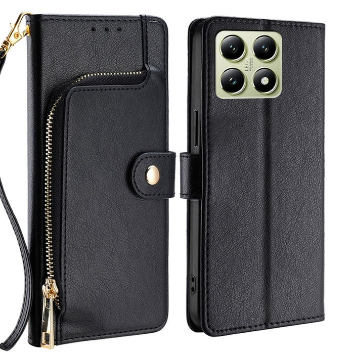 Funda de cuero para teléfono con cremallera, For Xiaomi 17 Ultra, For Xiaomi 17 Pro Max, For Xiaomi 17 Pro, For Xiaomi 17, For Xiaomi Civi 5 Pro 5G, For Xiaomi 15 Ultra, For Xiaomi 14T Pro 5G, For Xiaomi 14T 5G