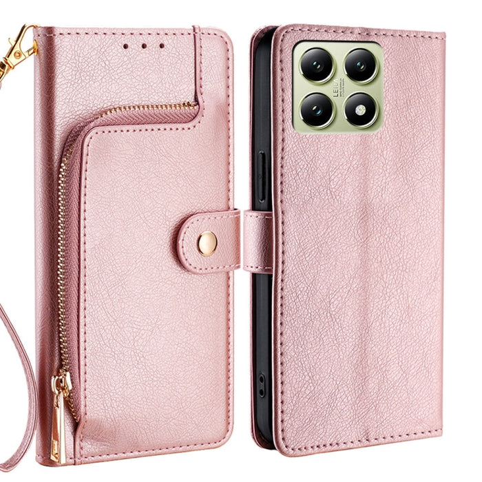 Funda de cuero para teléfono con cremallera, For Xiaomi 17 Ultra, For Xiaomi 17 Pro Max, For Xiaomi 17 Pro, For Xiaomi 17, For Xiaomi Civi 5 Pro 5G, For Xiaomi 15 Ultra, For Xiaomi 14T Pro 5G, For Xiaomi 14T 5G