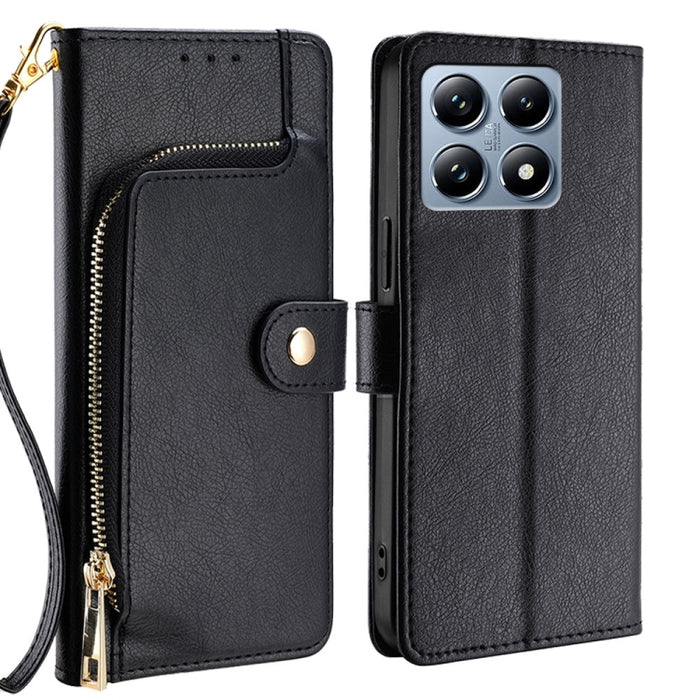 Funda de cuero para teléfono con cremallera, For Xiaomi 17 Ultra, For Xiaomi 17 Pro Max, For Xiaomi 17 Pro, For Xiaomi 17, For Xiaomi Civi 5 Pro 5G, For Xiaomi 15 Ultra, For Xiaomi 14T Pro 5G, For Xiaomi 14T 5G