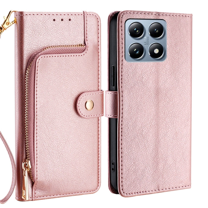 Funda de cuero para teléfono con cremallera, For Xiaomi 17 Ultra, For Xiaomi 17 Pro Max, For Xiaomi 17 Pro, For Xiaomi 17, For Xiaomi Civi 5 Pro 5G, For Xiaomi 15 Ultra, For Xiaomi 14T Pro 5G, For Xiaomi 14T 5G