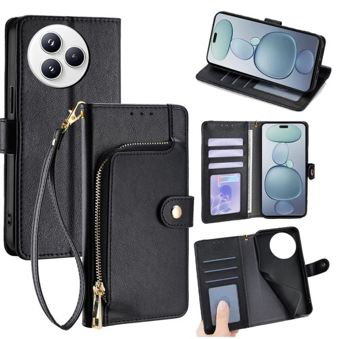Funda de cuero para teléfono con cremallera, For Xiaomi 17 Ultra, For Xiaomi 17 Pro Max, For Xiaomi 17 Pro, For Xiaomi 17, For Xiaomi Civi 5 Pro 5G, For Xiaomi 15 Ultra, For Xiaomi 14T Pro 5G, For Xiaomi 14T 5G