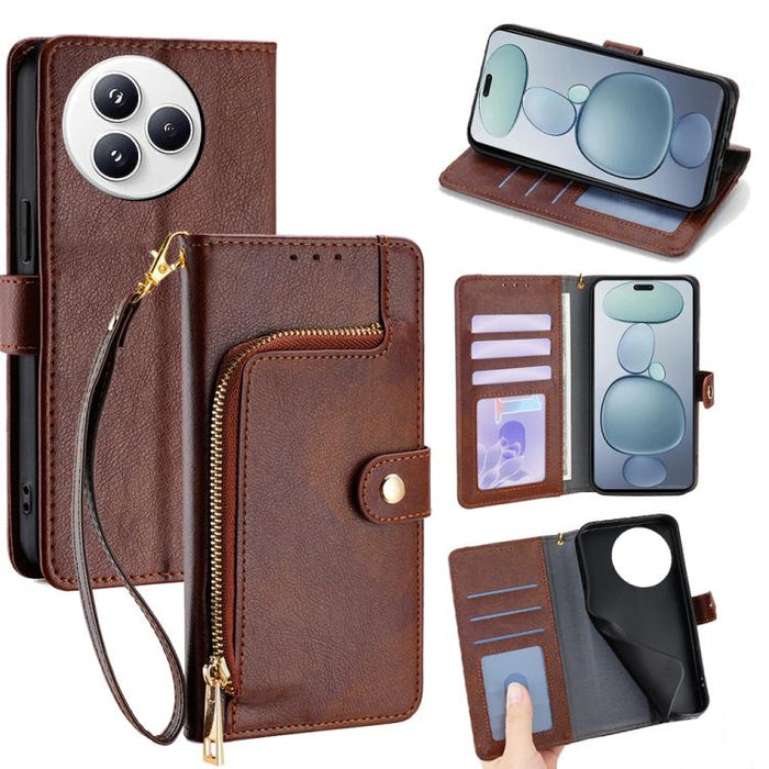 Funda de cuero para teléfono con cremallera, For Xiaomi 17 Ultra, For Xiaomi 17 Pro Max, For Xiaomi 17 Pro, For Xiaomi 17, For Xiaomi Civi 5 Pro 5G, For Xiaomi 15 Ultra, For Xiaomi 14T Pro 5G, For Xiaomi 14T 5G