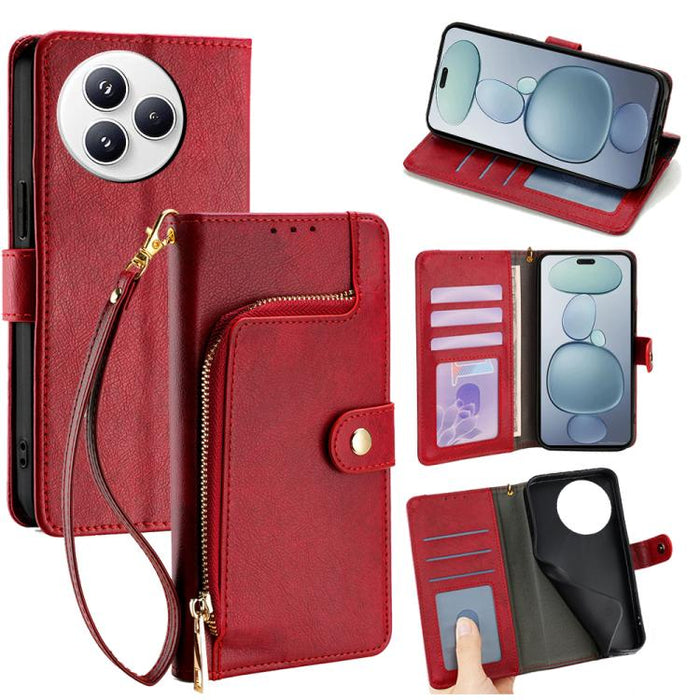 Funda de cuero para teléfono con cremallera, For Xiaomi 17 Ultra, For Xiaomi 17 Pro Max, For Xiaomi 17 Pro, For Xiaomi 17, For Xiaomi Civi 5 Pro 5G, For Xiaomi 15 Ultra, For Xiaomi 14T Pro 5G, For Xiaomi 14T 5G