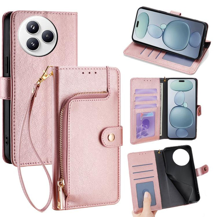 Funda de cuero para teléfono con cremallera, For Xiaomi 17 Ultra, For Xiaomi 17 Pro Max, For Xiaomi 17 Pro, For Xiaomi 17, For Xiaomi Civi 5 Pro 5G, For Xiaomi 15 Ultra, For Xiaomi 14T Pro 5G, For Xiaomi 14T 5G