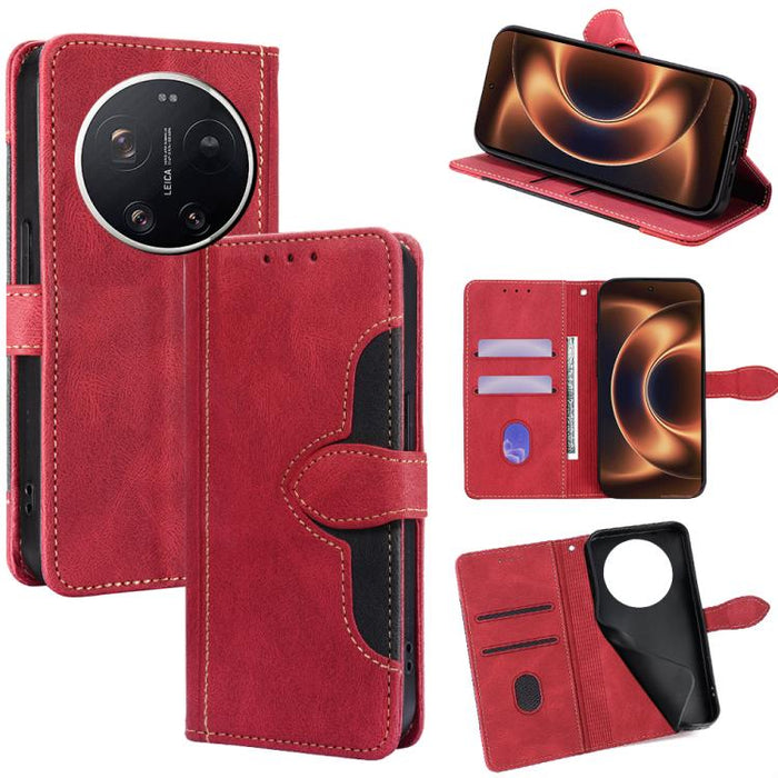 Funda de cuero para teléfono con hebilla magnética y tacto agradable, For Xiaomi 17 Ultra, For Xiaomi 17 Pro, For Xiaomi 17, For Xiaomi Civi 5 Pro 5G, For Xiaomi 15 Ultra, For Xiaomi 14T Pro 5G, For Xiaomi 14T 5G