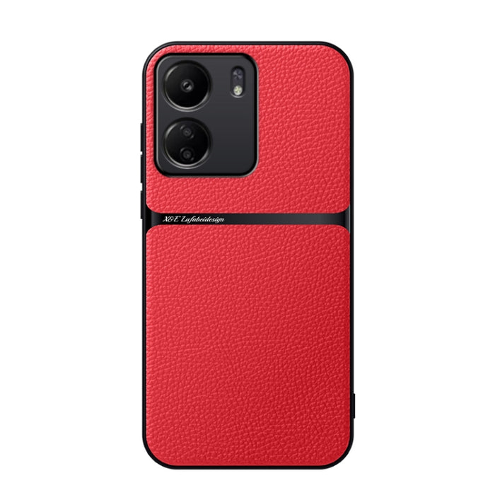 Funda para teléfono de piel de lichi con cobertura total magnética y resistente a los golpes, For Redmi 14C 4G, For Redmi K70 Ultra, For Redmi 13 4G / Xiaomi Poco M6 4G, For Redmi Turbo 3 / Xiaomi Poco F6, For Redmi K70 / Xiaomi Poco F6 Pro            ...