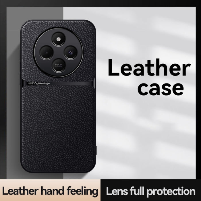 Funda para teléfono de piel de lichi con cobertura total magnética y resistente a los golpes, For Redmi 14C 4G, For Redmi K70 Ultra, For Redmi 13 4G / Xiaomi Poco M6 4G, For Redmi Turbo 3 / Xiaomi Poco F6, For Redmi K70 / Xiaomi Poco F6 Pro            ...
