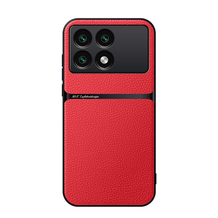 Funda para teléfono de piel de lichi con cobertura total magnética y resistente a los golpes, For Redmi 14C 4G, For Redmi K70 Ultra, For Redmi 13 4G / Xiaomi Poco M6 4G, For Redmi Turbo 3 / Xiaomi Poco F6, For Redmi K70 / Xiaomi Poco F6 Pro            ...