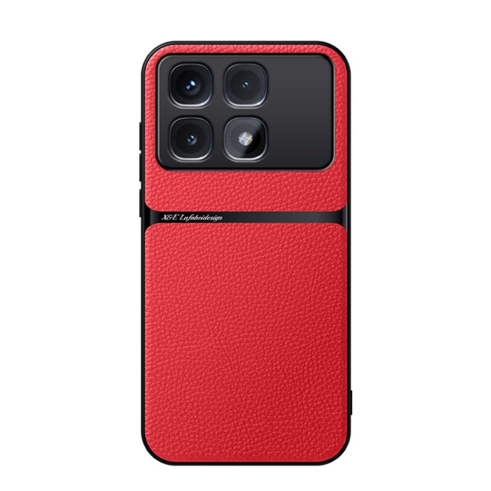Funda para teléfono de piel de lichi con cobertura total magnética y resistente a los golpes, For Redmi 14C 4G, For Redmi K70 Ultra, For Redmi 13 4G / Xiaomi Poco M6 4G, For Redmi Turbo 3 / Xiaomi Poco F6, For Redmi K70 / Xiaomi Poco F6 Pro            ...