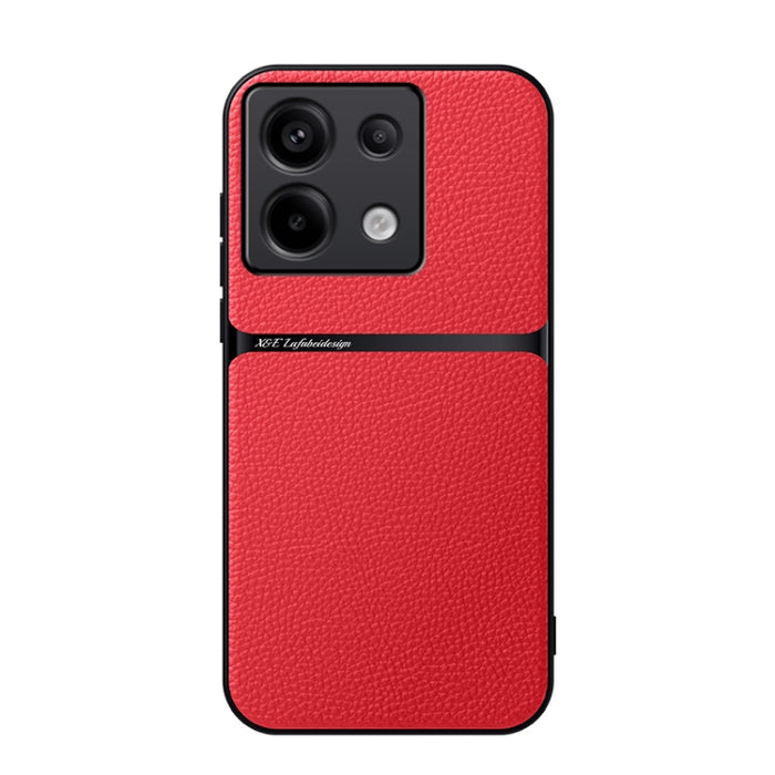 Funda para teléfono de piel de lichi con cobertura total magnética y resistente a los golpes, For Redmi 14C 4G, For Redmi K70 Ultra, For Redmi 13 4G / Xiaomi Poco M6 4G, For Redmi Turbo 3 / Xiaomi Poco F6, For Redmi K70 / Xiaomi Poco F6 Pro            ...