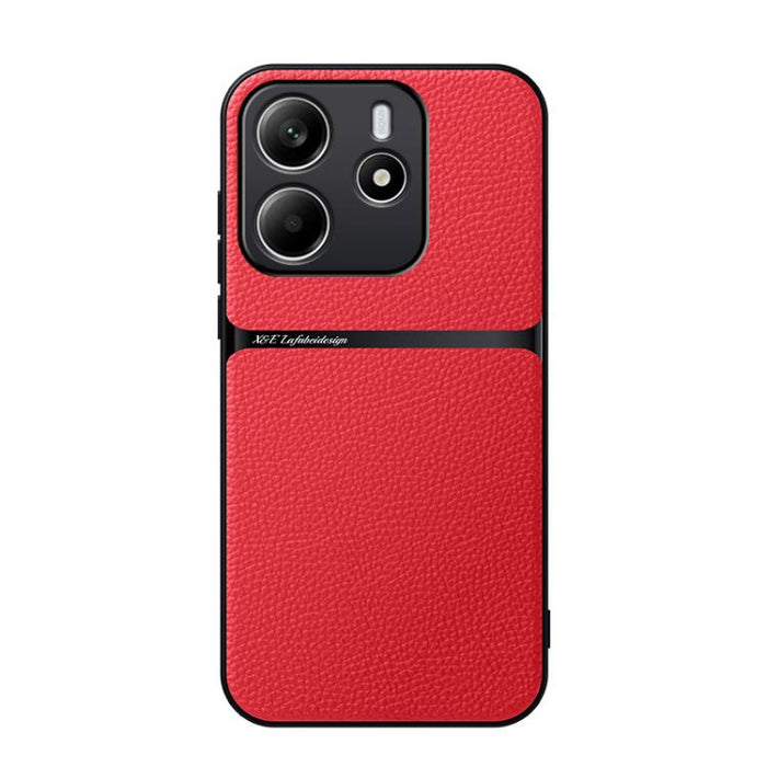 Funda para teléfono de piel de lichi con cobertura total magnética y resistente a los golpes, For Redmi Turbo 5 Max 5G / Poco X8 Pro Max 5G, For Redmi Turbo 5 5G / Poco X8 Pro 5G, For Redmi Note 15 Pro+ 5G 163.3mm / Poco M8 Pro 5G                      ...