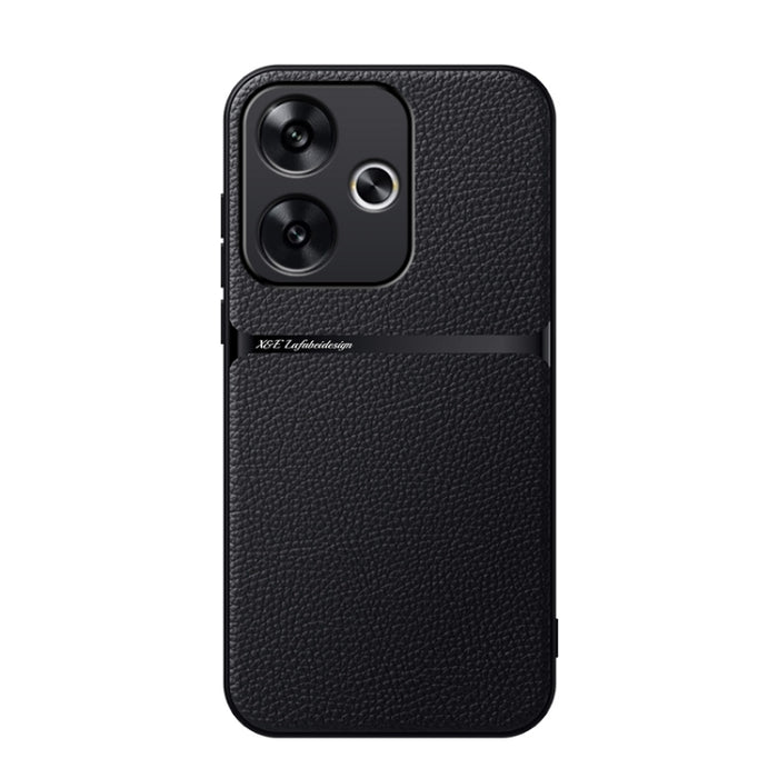 Funda para teléfono de piel de lichi con cobertura total magnética y resistente a los golpes, For Redmi 14C 4G, For Redmi K70 Ultra, For Redmi 13 4G / Xiaomi Poco M6 4G, For Redmi Turbo 3 / Xiaomi Poco F6, For Redmi K70 / Xiaomi Poco F6 Pro            ...