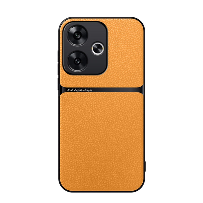Funda para teléfono de piel de lichi con cobertura total magnética y resistente a los golpes, For Redmi 14C 4G, For Redmi K70 Ultra, For Redmi 13 4G / Xiaomi Poco M6 4G, For Redmi Turbo 3 / Xiaomi Poco F6, For Redmi K70 / Xiaomi Poco F6 Pro            ...