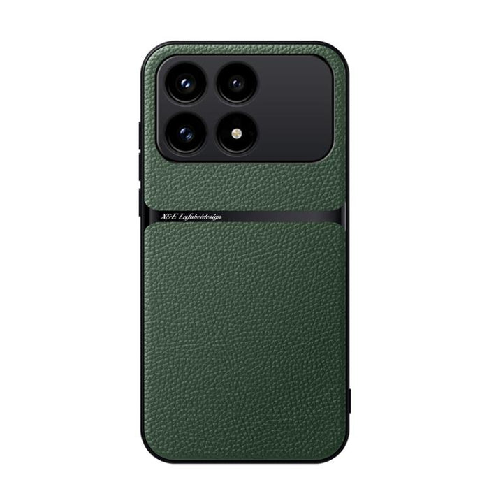 Funda para teléfono de piel de lichi con cobertura total magnética y resistente a los golpes, For Redmi Turbo 5 Max 5G / Poco X8 Pro Max 5G, For Redmi Turbo 5 5G / Poco X8 Pro 5G, For Redmi Note 15 Pro+ 5G 163.3mm / Poco M8 Pro 5G                      ...