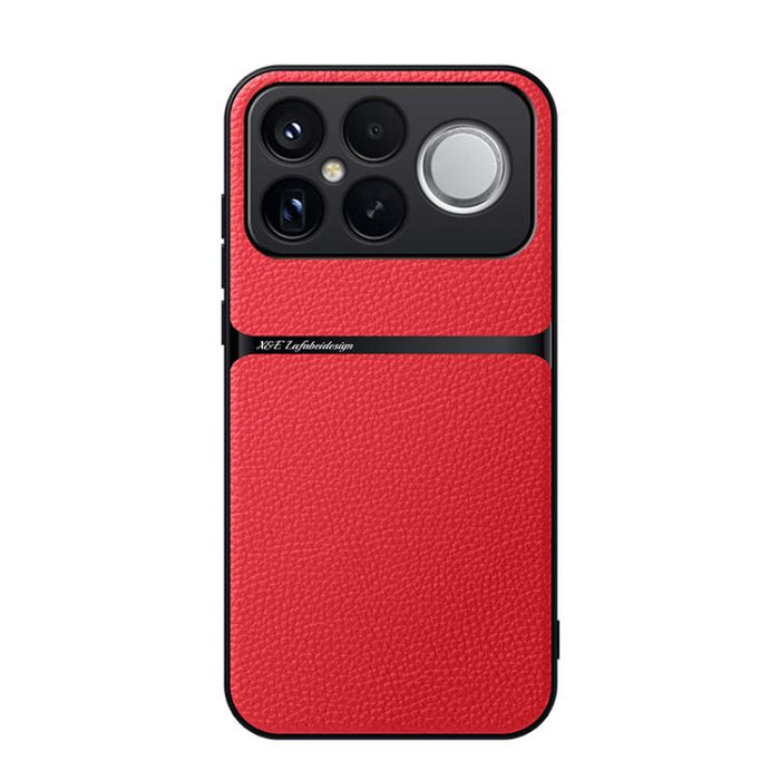 Funda para teléfono de piel de lichi con cobertura total magnética y resistente a los golpes, For Redmi Turbo 5 Max 5G / Poco X8 Pro Max 5G, For Redmi Turbo 5 5G / Poco X8 Pro 5G, For Redmi Note 15 Pro+ 5G 163.3mm / Poco M8 Pro 5G                      ...