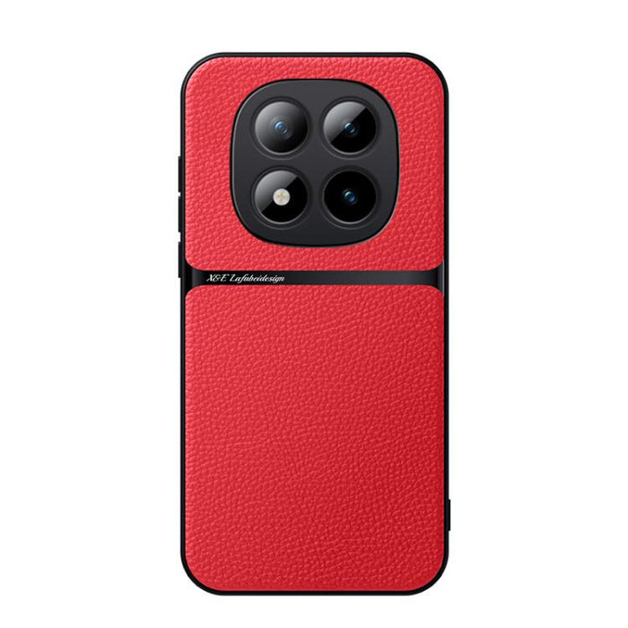 Funda para teléfono de piel de lichi con cobertura total magnética y resistente a los golpes, For Redmi Turbo 5 Max 5G / Poco X8 Pro Max 5G, For Redmi Turbo 5 5G / Poco X8 Pro 5G, For Redmi Note 15 Pro+ 5G 163.3mm / Poco M8 Pro 5G                      ...
