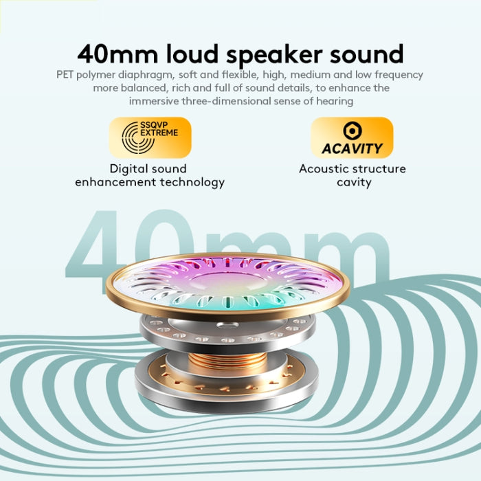 Auriculares estéreo inalámbricos Bluetooth V5.4 de alta fidelidad awei AT6
