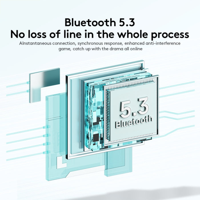 Auriculares estéreo inalámbricos Bluetooth V5.4 de alta fidelidad awei AT6
