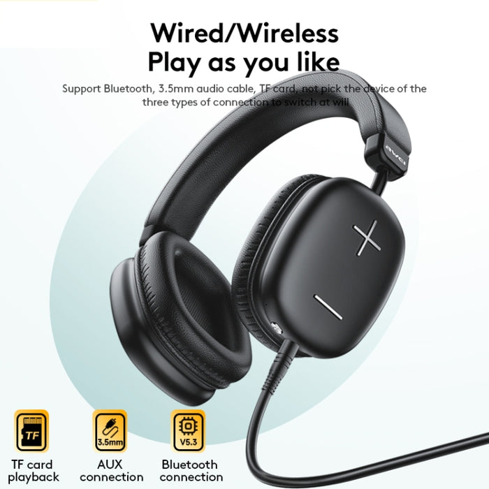 Auriculares estéreo inalámbricos Bluetooth V5.4 de alta fidelidad awei AT6