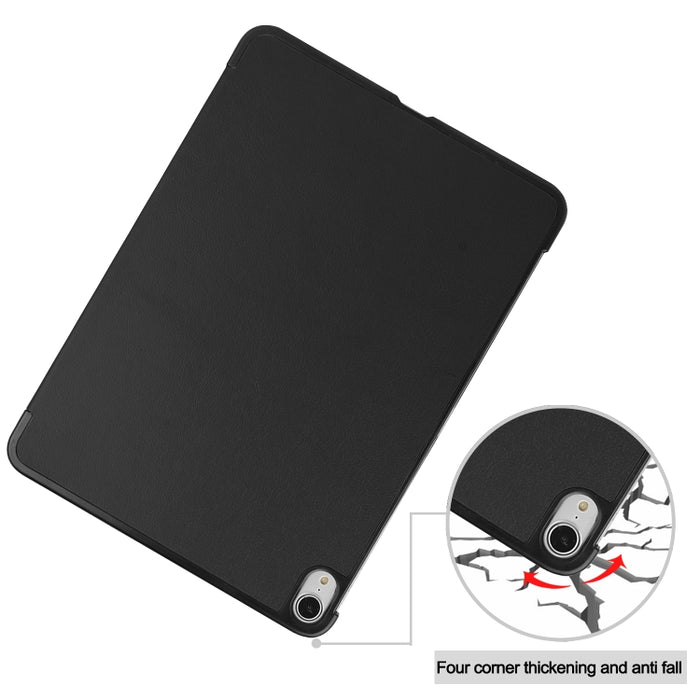 Para iPad Air 2020 10.8 Custer Texture Funda de cuero con tapa horizontal con tres soportes plegables y función de reposo / activación