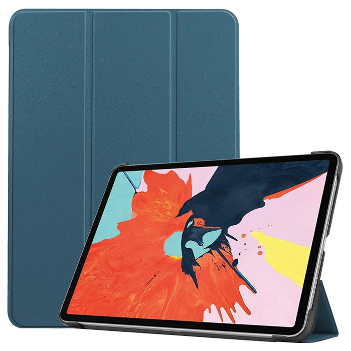 Para iPad Air 2020 10.8 Custer Texture Funda de cuero con tapa horizontal con tres soportes plegables y función de reposo / activación