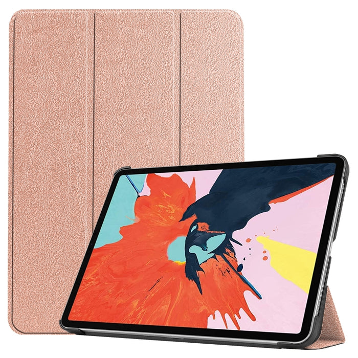 Para iPad Air 2020 10.8 Custer Texture Funda de cuero con tapa horizontal con tres soportes plegables y función de reposo / activación