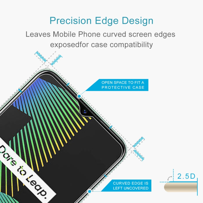 10 PCS 0.26mm 9H 2.5D Película de vidrio templado, For OPPO Realme Narzo 10, For OPPO Realme Narzo 10A, For Xiaomi Mi 10 Lite Zoom
