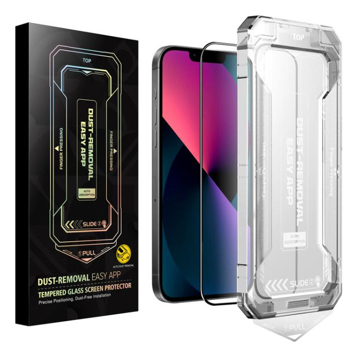Película de vidrio templado HD de fácil instalación, For iPhone 17e / 16e / 14 / 13 Pro / 13, For iPhone 17 Pro Max, For iPhone 17 Pro, For iPhone 17 / 16 Pro, For iPhone Air, For iPhone 16 Pro Max, For iPhone 16 Plus / 15 Plus, For iPhone 16 / 15     ...
