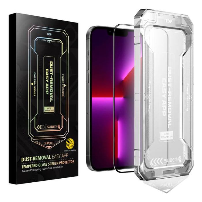 Película de vidrio templado HD de fácil instalación, For iPhone 17e / 16e / 14 / 13 Pro / 13, For iPhone 17 Pro Max, For iPhone 17 Pro, For iPhone 17 / 16 Pro, For iPhone Air, For iPhone 16 Pro Max, For iPhone 16 Plus / 15 Plus, For iPhone 16 / 15     ...