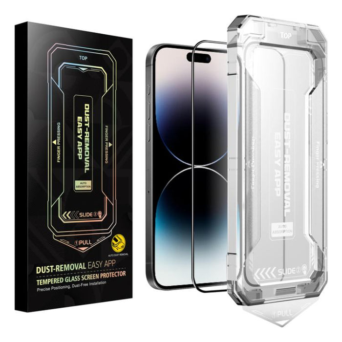 Película de vidrio templado HD de fácil instalación, For iPhone 17e / 16e / 14 / 13 Pro / 13, For iPhone 17 Pro Max, For iPhone 17 Pro, For iPhone 17 / 16 Pro, For iPhone Air, For iPhone 16 Pro Max, For iPhone 16 Plus / 15 Plus, For iPhone 16 / 15     ...