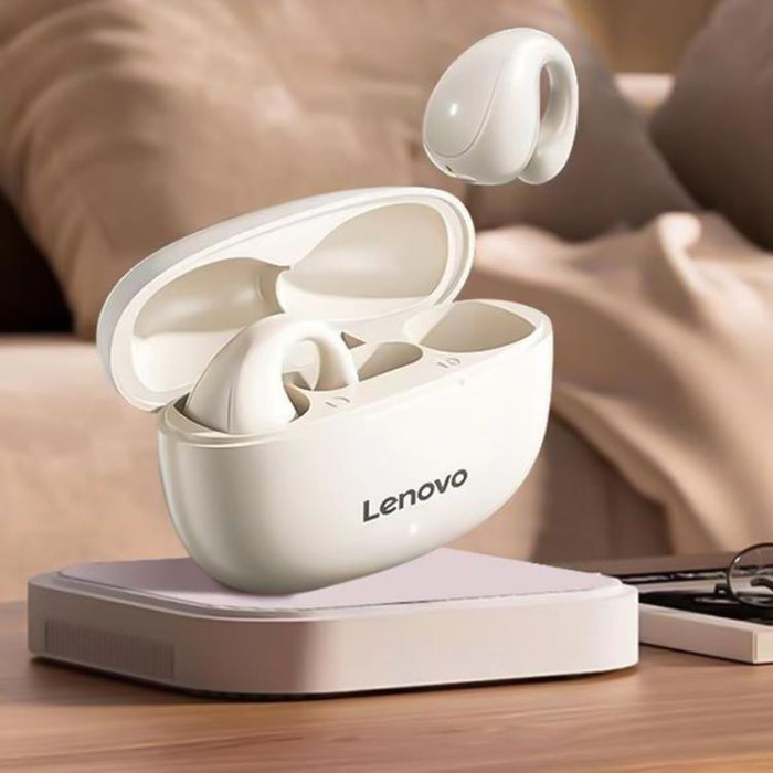 Auriculares inalámbricos Lenovo TC3403 con clip para la oreja, tipo ENC, con Bluetooth 5.3