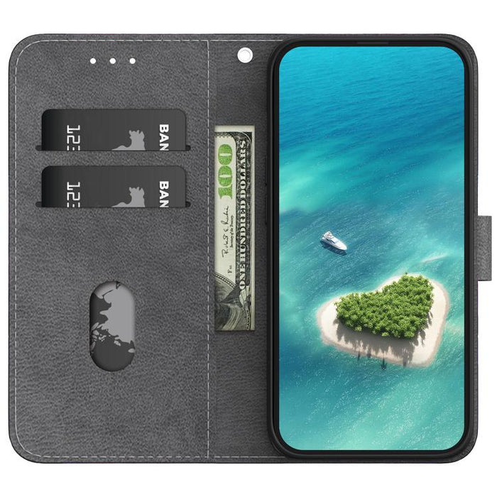 Funda de cuero para teléfono con dibujo de colores y textura de cristal, For Xiaomi 13T / 13T Pro