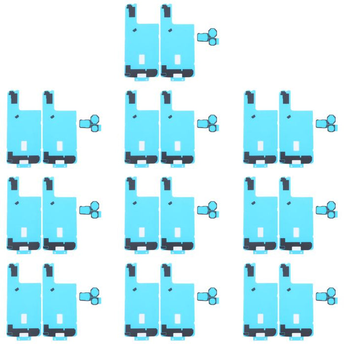 10 piezas de pegatinas negras para disipador de calor de la cubierta trasera con almohadillas de esponja para cámara trasera, For iPhone 16 Pro Max, For iPhone 16 Pro, For iPhone 16 Plus, For iPhone 16