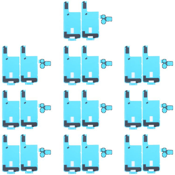 10 piezas de pegatinas negras para disipador de calor de la cubierta trasera con almohadillas de esponja para cámara trasera, For iPhone 16 Pro Max, For iPhone 16 Pro, For iPhone 16 Plus, For iPhone 16