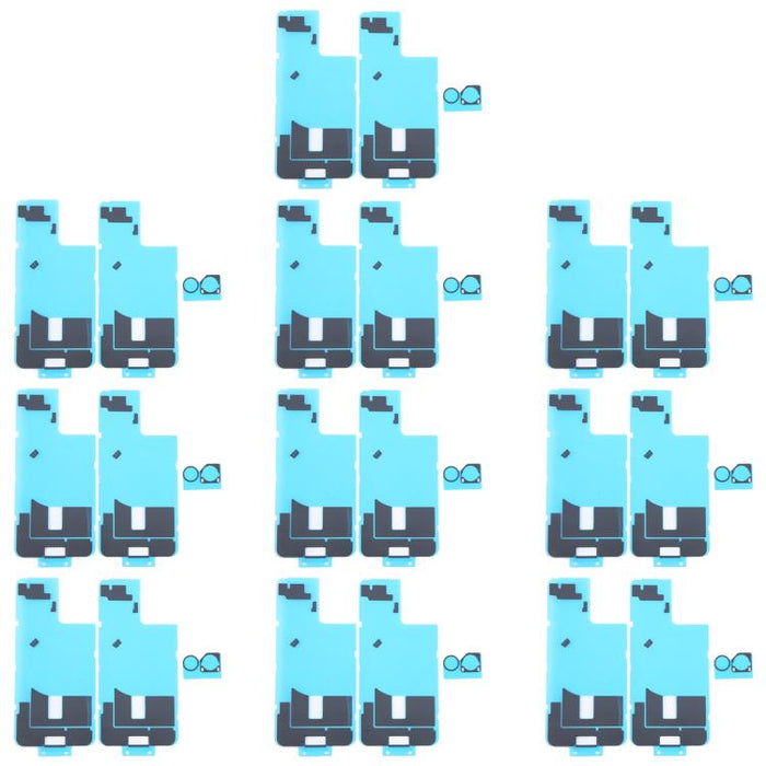 10 piezas de pegatinas negras para disipador de calor de la cubierta trasera con almohadillas de esponja para cámara trasera, For iPhone 16 Pro Max, For iPhone 16 Pro, For iPhone 16 Plus, For iPhone 16