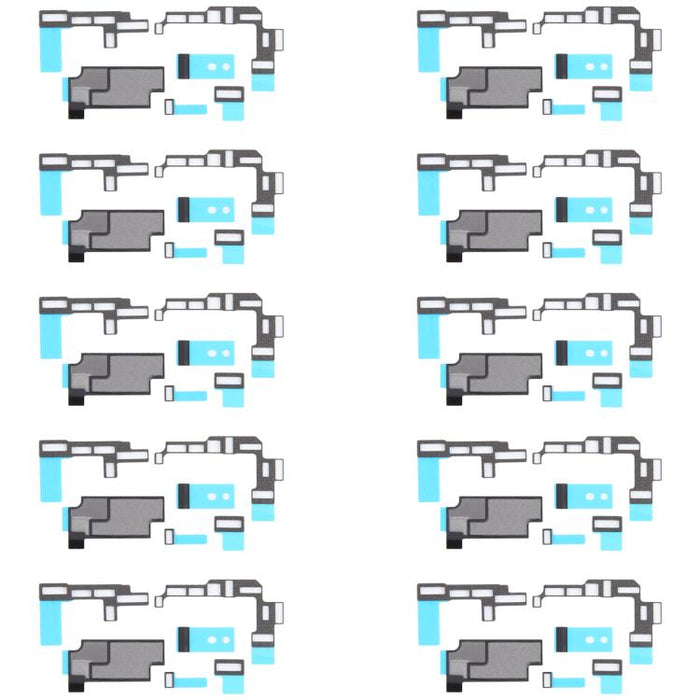10 juegos de pegatinas para disipador de calor de placa base + almohadillas de espuma de esponja FPC, For iPhone 16 Pro Max, For iPhone 16 Pro, For iPhone 16 Plus, For iPhone 16