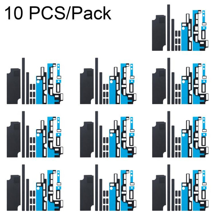 10 juegos de pegatinas para disipador de calor de placa base + almohadillas de espuma de esponja FPC, For iPhone 16 Pro Max, For iPhone 16 Pro, For iPhone 16 Plus, For iPhone 16