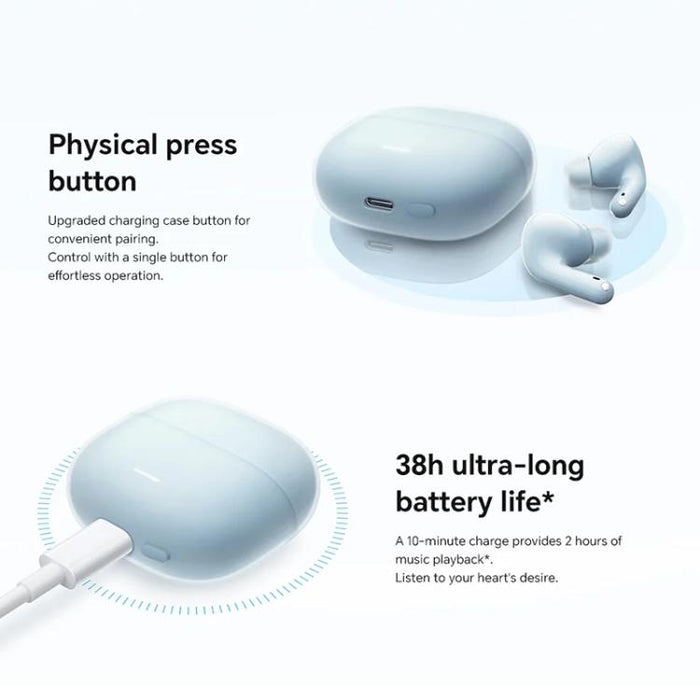 Auriculares inalámbricos Bluetooth con llamadas IA y micrófono dual de Xiaomi Redmi Buds 6 Lite
