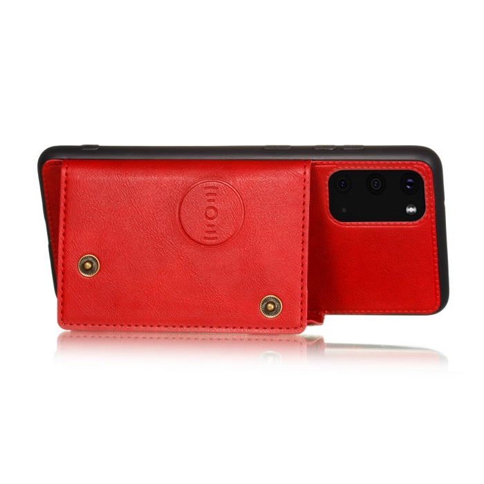 Estuche protector magnético a prueba de golpes con doble hebilla PU + TPU con ranura para tarjeta y soporte, For Samsung Galaxy Note 20, For Samsung Galaxy Note 20 Ultra, For Xiaomi Redmi 9A, For Xiaomi Redmi 9C