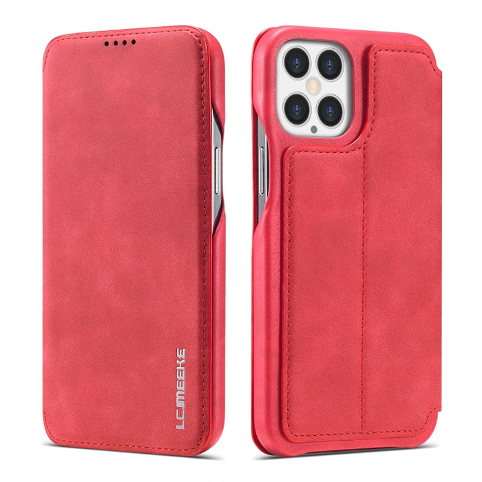 LC.IMEEKE Hon Ancient Series Estuche de cuero con tapa horizontal con soporte y ranura para tarjeta, For iPhone 12 mini, For iPhone 12 / 12 Pro, For iPhone 12 Pro Max