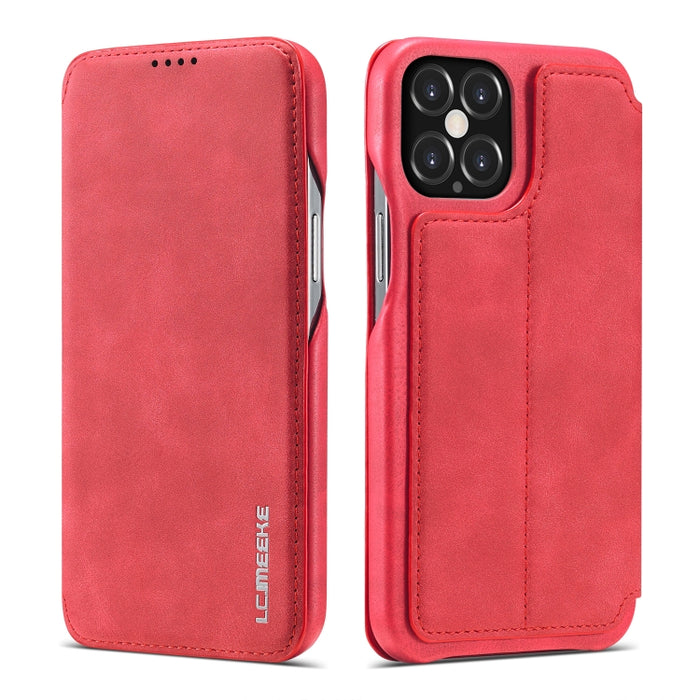 LC.IMEEKE Hon Ancient Series Estuche de cuero con tapa horizontal con soporte y ranura para tarjeta, For iPhone 12 mini, For iPhone 12 / 12 Pro, For iPhone 12 Pro Max
