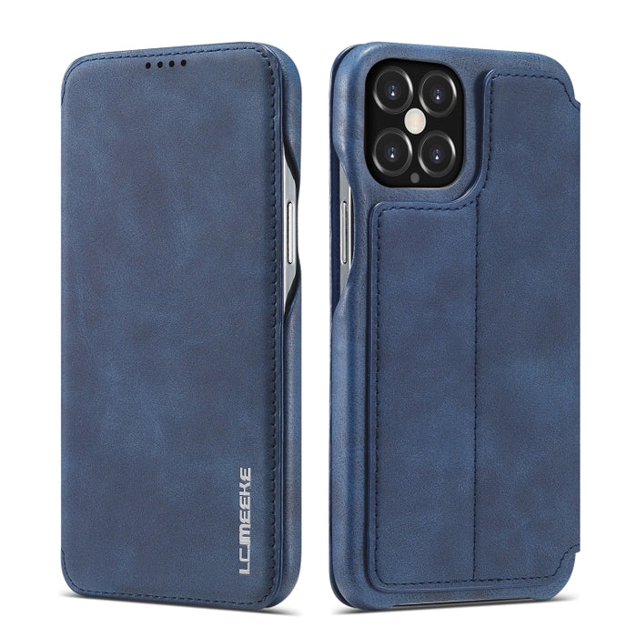 LC.IMEEKE Hon Ancient Series Estuche de cuero con tapa horizontal con soporte y ranura para tarjeta, For iPhone 12 mini, For iPhone 12 / 12 Pro, For iPhone 12 Pro Max