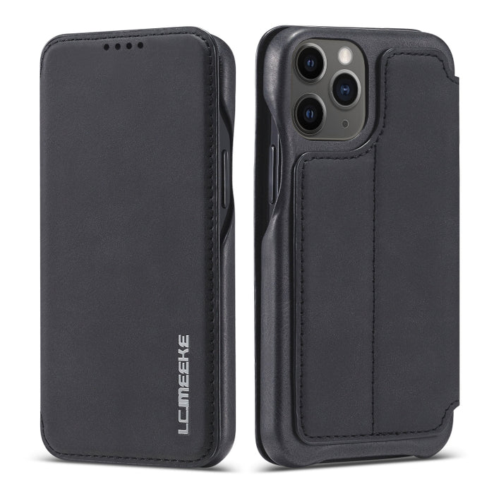 LC.IMEEKE Hon Ancient Series Estuche de cuero con tapa horizontal con soporte y ranura para tarjeta, For iPhone 12 mini, For iPhone 12 / 12 Pro, For iPhone 12 Pro Max