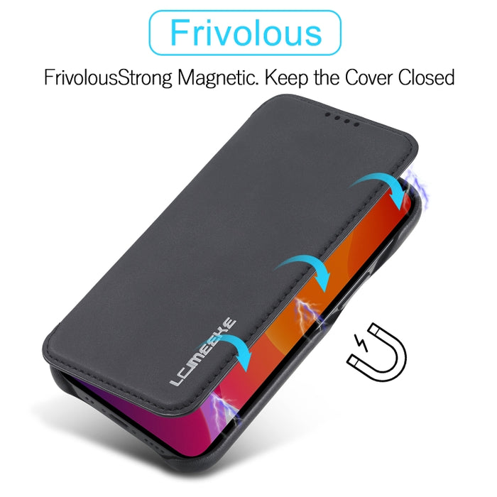 LC.IMEEKE Hon Ancient Series Estuche de cuero con tapa horizontal con soporte y ranura para tarjeta, For iPhone 12 mini, For iPhone 12 / 12 Pro, For iPhone 12 Pro Max