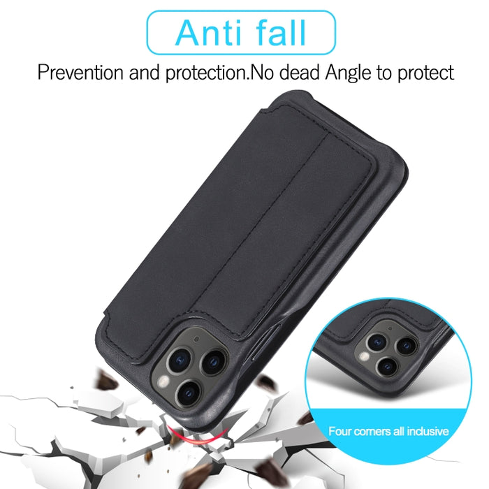 LC.IMEEKE Hon Ancient Series Estuche de cuero con tapa horizontal con soporte y ranura para tarjeta, For iPhone 12 mini, For iPhone 12 / 12 Pro, For iPhone 12 Pro Max