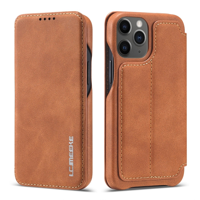 LC.IMEEKE Hon Ancient Series Estuche de cuero con tapa horizontal con soporte y ranura para tarjeta, For iPhone 12 mini, For iPhone 12 / 12 Pro, For iPhone 12 Pro Max
