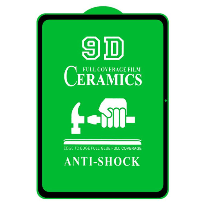 Película de cerámica con pegamento completo y pantalla completa 9D, For iPad Pro 11 2025 / 2024 / Air 11 2024