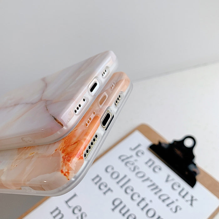 Estuche protector de TPU suave con patrón de mármol