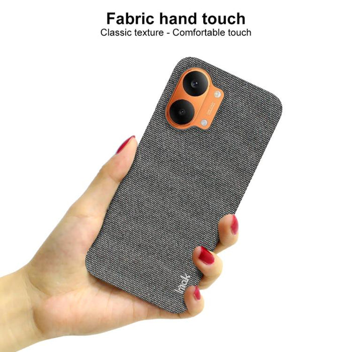 Funda para teléfono de poliuretano y policarbonato con textura de tela de la serie Ruiyi de imak, For Redmi Turbo5 Max/Poco X8 Pro Max 5G, For Redmi Turbo5 5G / Poco X8 Pro 5G, For Redmi Note 15 Pro+ 5G Global 163.3mm, For Redmi Note 15 5G Global 164mm...
